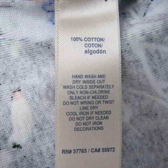 Rafaella Knit Top Blouse Boat Neck Embellished Splash Motif Size Small - Picture 8 of 8